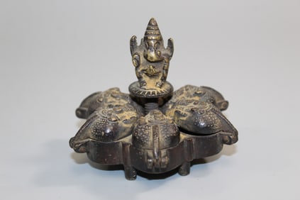 Indian Bronze Oil Lamp