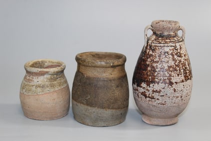 Three Southeast Asian Pottery Items