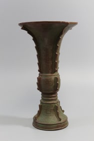 Chinese Yixing Pottery Gu Vase