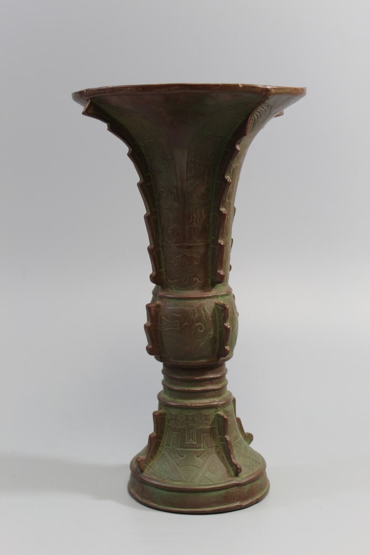 Chinese Yixing Pottery Gu Vase (1 of 7)