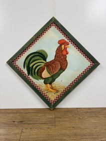 Original painting of a rooster by Julie S. Lee