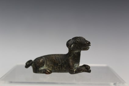Chinese Bronze Dog Paper Weight