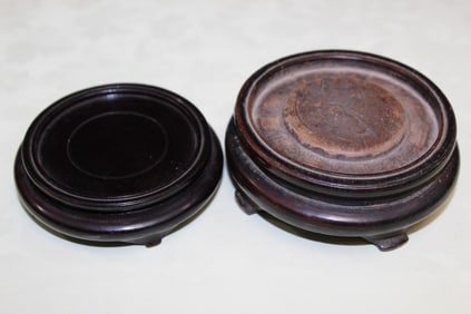 Two Chinese Wood Stands