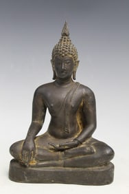 Southeast Asian Bronze Buddha Statue