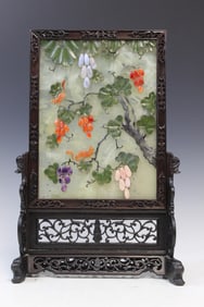 Chinese Jade Table screen