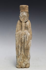 Chinese Pottery Figure of an Old Man