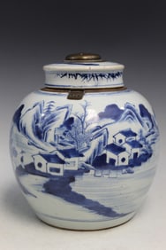 Chinese Blue and White Porcelain Jar