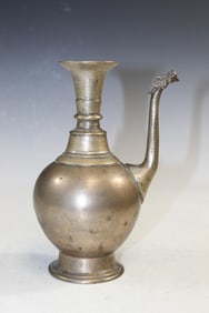 Tibetan/Nepalese Buddhist Bronze Ritual Ewer