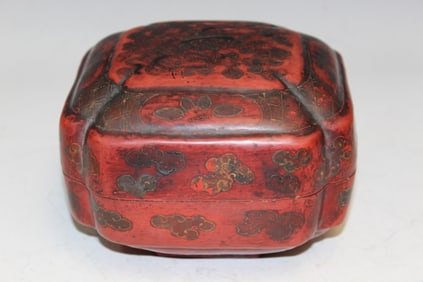 Chinese Red Lacquered Box