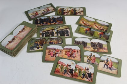 Group of Stereoscope Cards of WWII Japanese Solders in China and Russia.