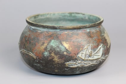 Japanese Bronze Bowl/Incense Burner