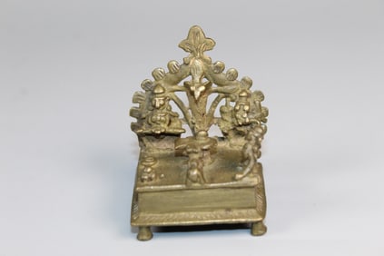 Antique Indian Miniature Shaivaite Shrine