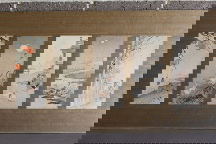 Five Japanese Small Woodblock Prints
