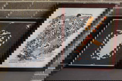 One Australian Fabric Artwork and One Print.