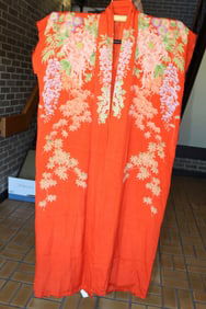 Japanese Silk Kimono without Sleeve.