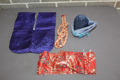 Group of Japanese Kimono Parts
