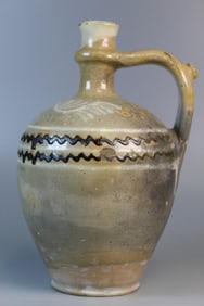 Antique Glazed Terracotta Jug