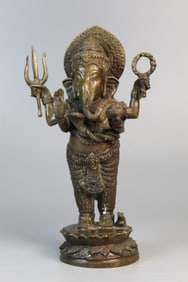 Indian Metal Ganesha Statue