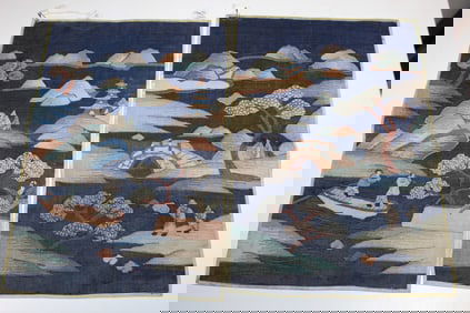 Pair of Chinse Kesi Embroidery Pieces