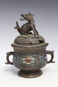 Antique Japanese Bronze Incense Burner