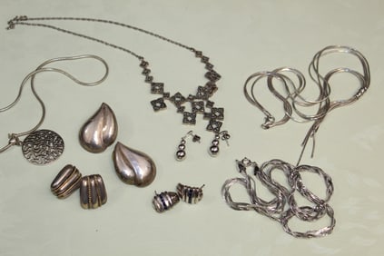 Group of Silver Jewelry