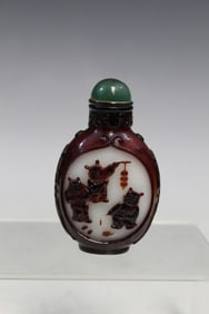 Chinese Peking glass snuff bottle
