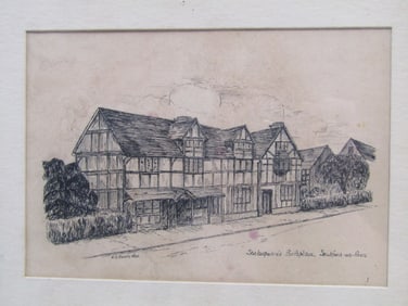 Lithograph Shakespeare's Birthplace.5x7".