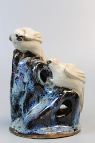 Chinese Shiwan Ware Bird Statue