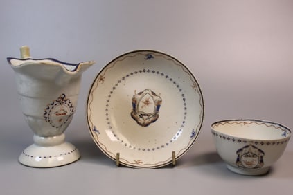 Three Chinese Export Armorial Items