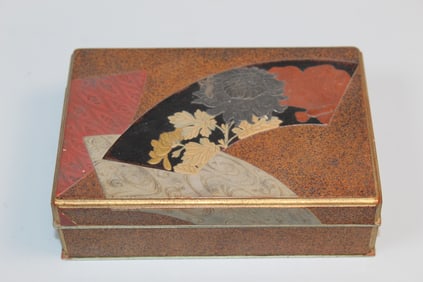 Antique Japanese Lacquer and Mixed Metal Box