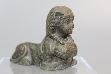 Egyptian Bronze Sphinx Paperweight