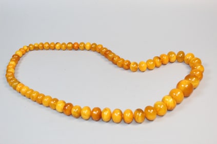 Large Amber Beads Necklace