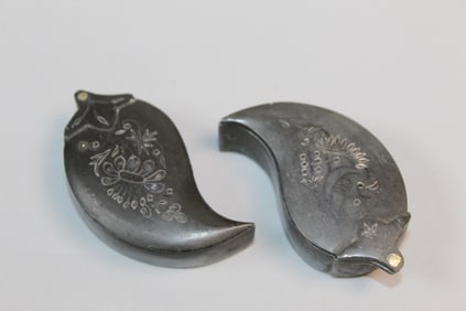 Two Antique Metal Small Boxes