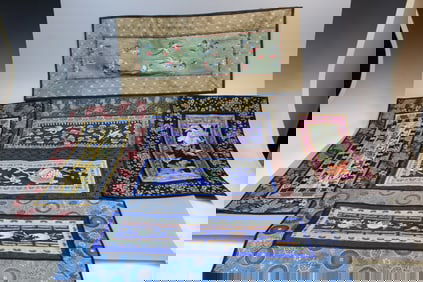 Six Pieces of Chinese Silk Embroidery