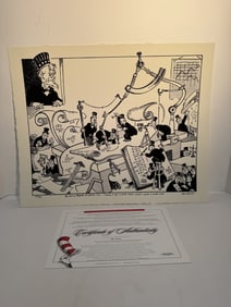 Dr Seuss "Knotty Problem of Capitol Hill" limited edition serigraph print