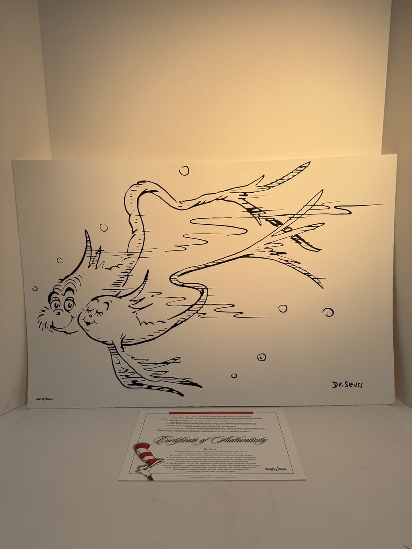 Dr Seuss "Cuddle Fish" limited edition pigment print (1 of 3)