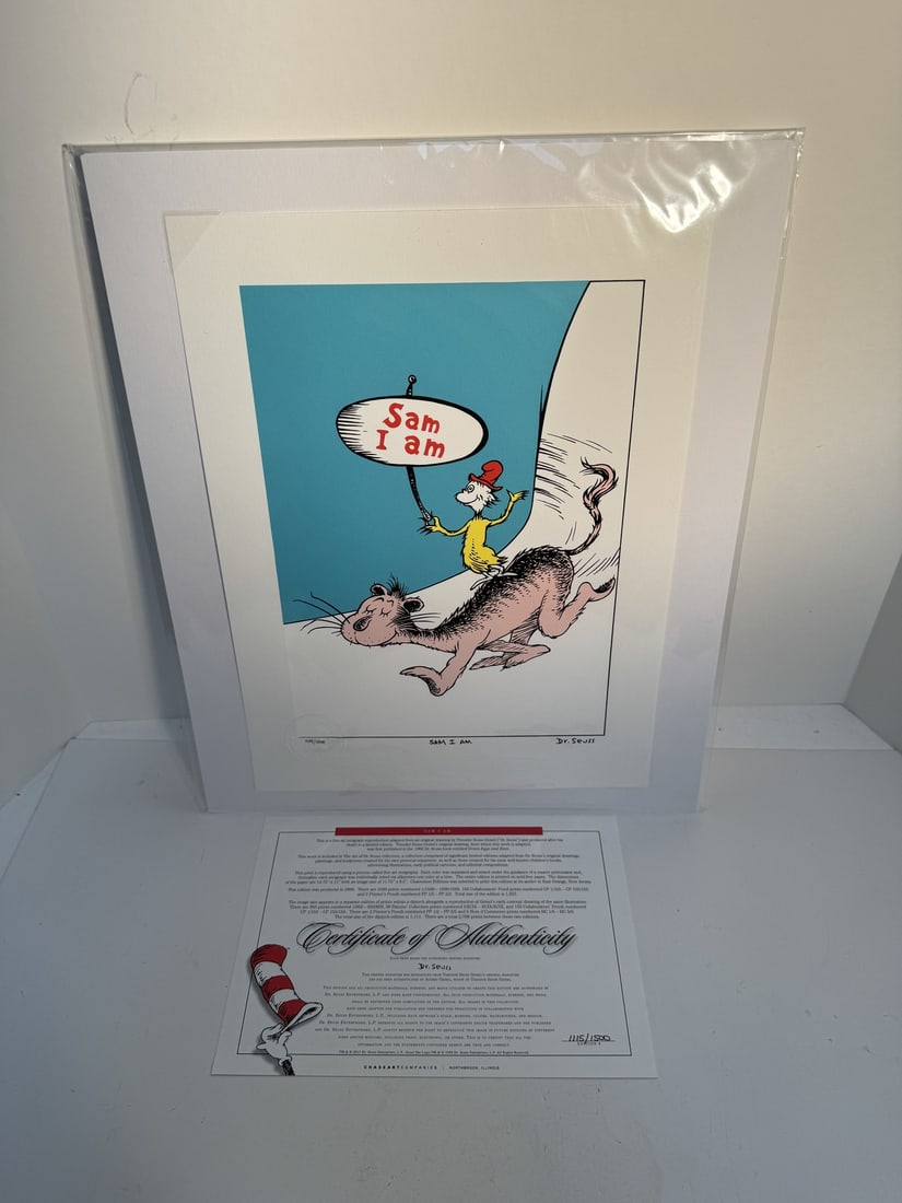 Dr Seuss "Sam I Am" limted edition serigraph print (1 of 2)