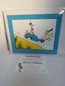 Dr Seuss "Would You Could You In a Car?" limited edition serigraph print