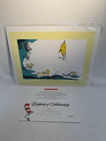 Dr Seuss "One Fish Two Fish Red Fish Blue Fish" limited edition print