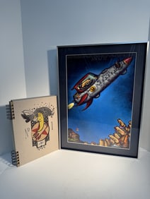 Markus Pierson "A boy and his rocket" signed limited edition giclee with book