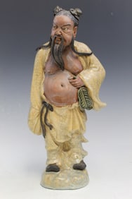Chinese Glazed Pottery Figure of Hanzhongli