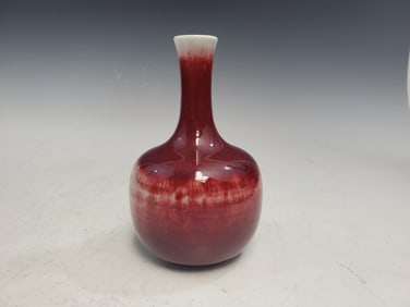 Chinese Ox blood Red Glazed Porcelain Vase