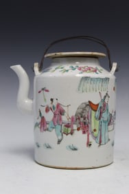 Chinese Famille Rose Porcelain Teapot