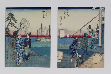 Two Hiroshige Woodblock Prints
