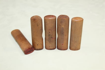 Five Japanese Wood Seals