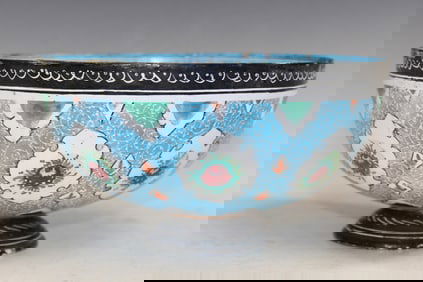 Islamic Enamel Bowl