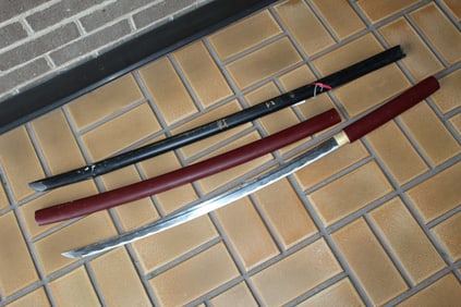 Two Japanese Practice Swords
