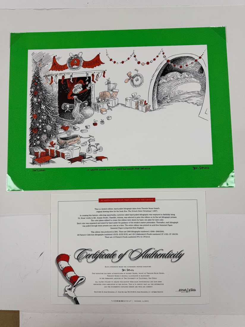 Dr seuss “If Santa could do it then so could the grinch” limited edition print (1 of 1)