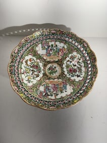 Chinese Famille Rose stem bowl