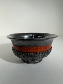 Mongolian silver bowl